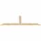 Ekena Millwork Portland Rough Sawn Timber Gable Bracket, Douglas Fir, 108"W x 36"H x 2"D x 6"F, 8/12 Pitch GBW108X36X0206POR00RDF - alternate 3